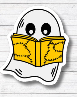 Stitched Book-Creepy Reader Stickers/Magnet