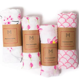 Organic Cotton Muslin Essential Baby Set